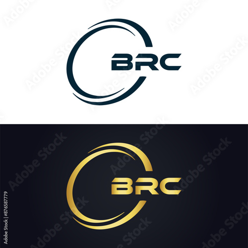 BRC logo. B R C design. White BRC letter. BRC, B R C letter logo design. B R C letter logo design in GOLD, GOLDEN LOGO, THREE, style. letter logo set in one artboard. B R C letter logo vector design.
