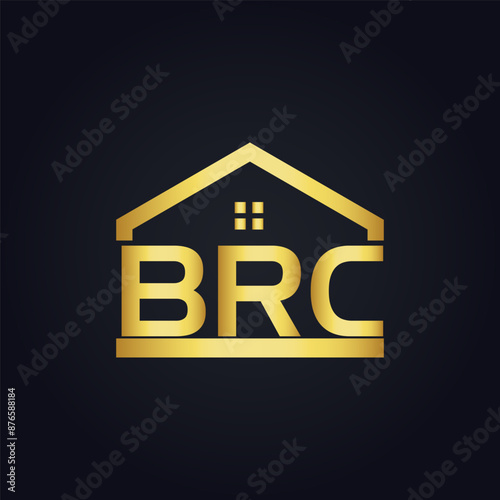 BRC logo. B R C design. White BRC letter. BRC, B R C letter logo design. B R C letter logo design in GOLD, GOLDEN LOGO, THREE, style. letter logo set in one artboard. B R C letter logo vector design.