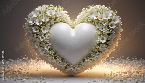 Heart Shaped Floral Arrangement.