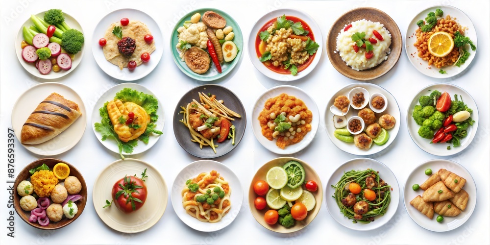 collage from different food and snacks collage from different food and snacks
