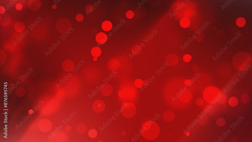Red bokeh background with lights.