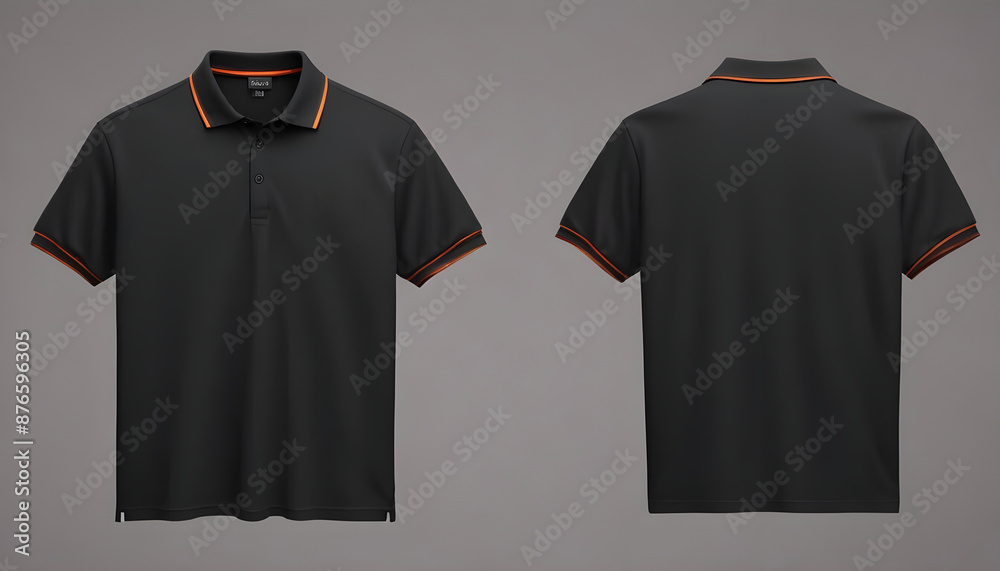 black polo shirt mockup with both front and back 7 black polo shirt mockup with both front and back 7