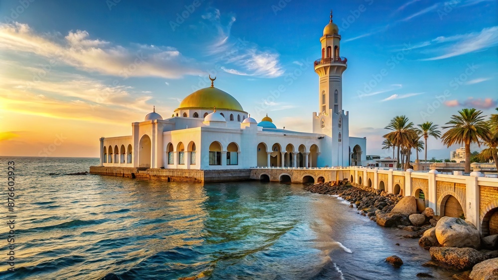 Jeddah Saudi Arabia Corniche Mosque jeddah Waterfront Red Sea Coast ...