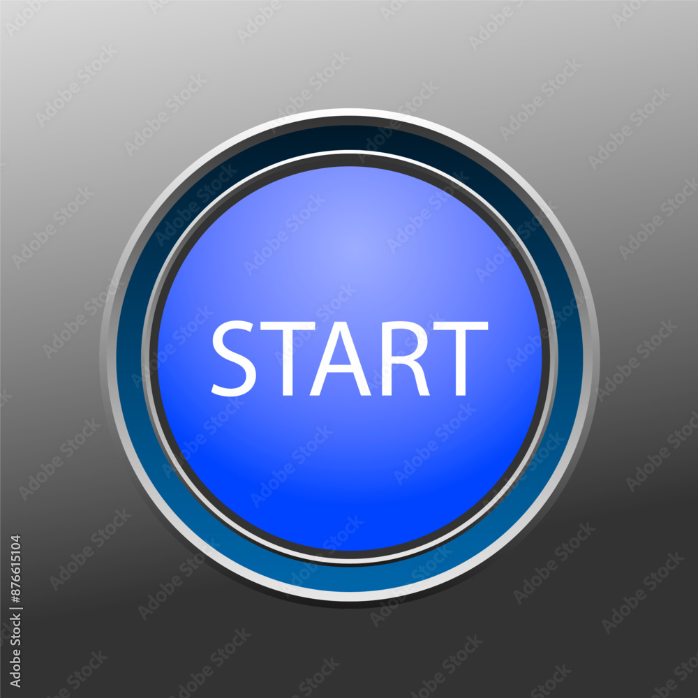 Power Switch icons vector buttons. START button. Power Switch icons vector buttons. START button.