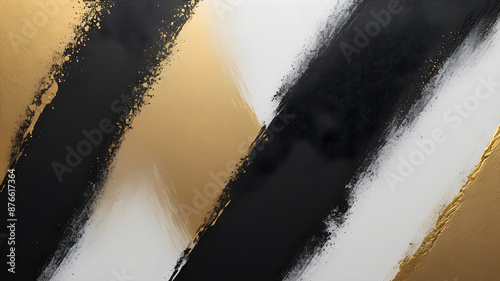  Vibrant Black and Gold Noise Texture Banner Design with Abstract Color Gradient Shapes. Reflecting the Urban Elegance and Sophistication