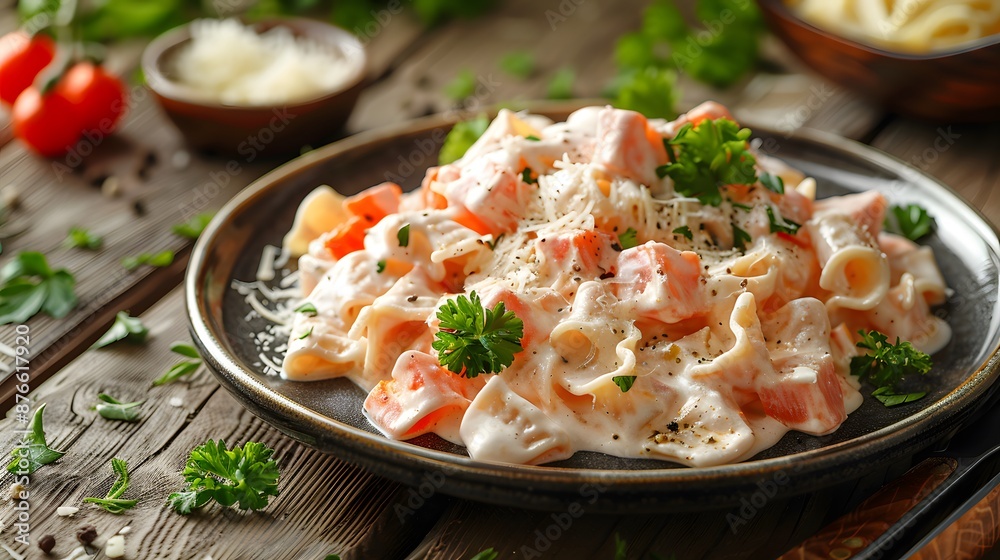 Creamy Pasta with Pumpkin and Parsley Creamy Pasta with Pumpkin and Parsley