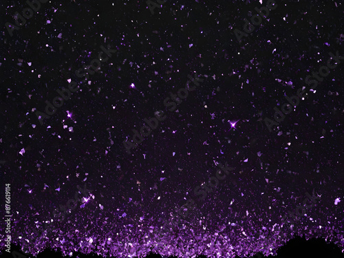 Purple and white stars background.