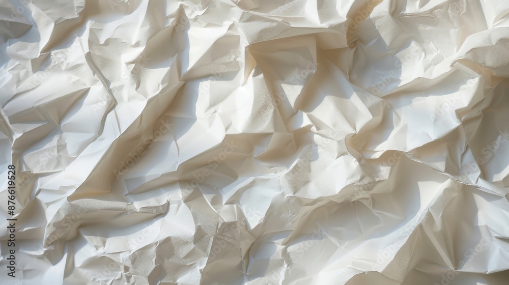 Lightly crumpled paper texture with soft shadows, realistic design, natural folds Lightly crumpled paper texture with soft shadows, realistic design, natural folds