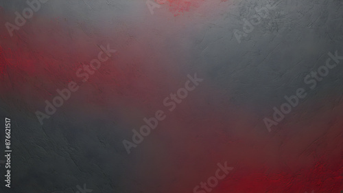 Red and black background.