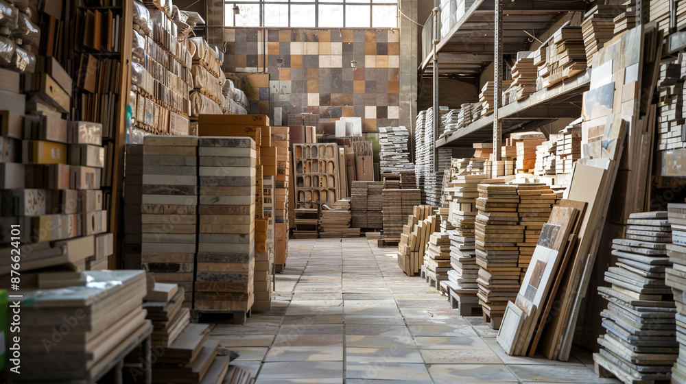 Warehouse Full of Tiles and Ceramics Warehouse Full of Tiles and Ceramics