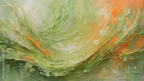 Green Wheat Field in Summer.  Textured Wall Background Inspirations.