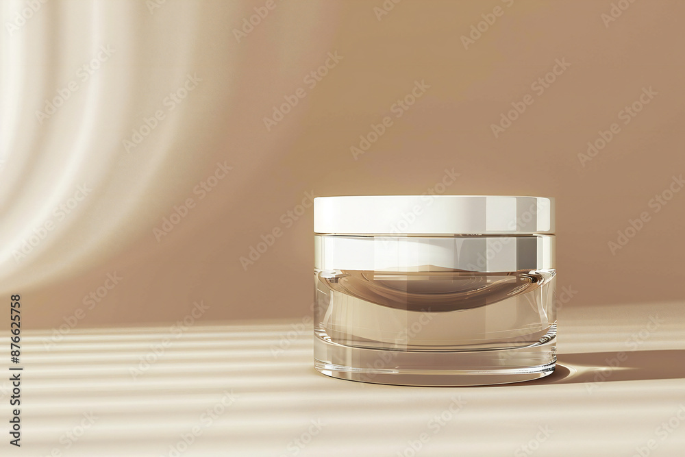 Minimalist Cosmetic Jar with Elegant Design for Natural Skincare and Beauty Products Minimalist Cosmetic Jar with Elegant Design for Natural Skincare and Beauty Products