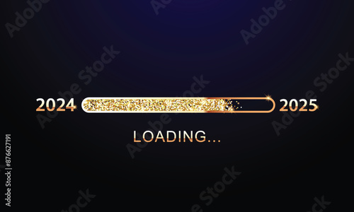 2025 Happy New Year Background Design. Greeting Card, Banner, Poster. Vector Illustration.