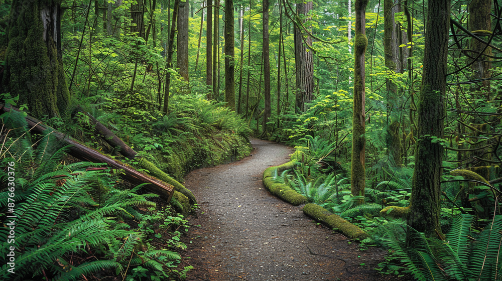 Fototapeta premium Tranquil forest trails