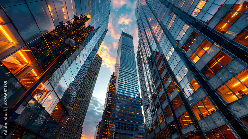 Modern Architecture Showcasing Sleek Skyscrapers Modern Architecture Showcasing Sleek Skyscrapers