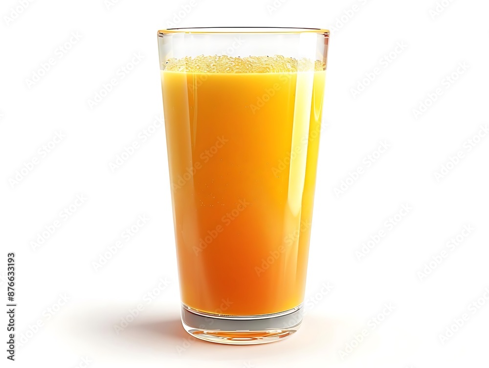 Glass of Orange Juice 3D Render Glass of Orange Juice 3D Render