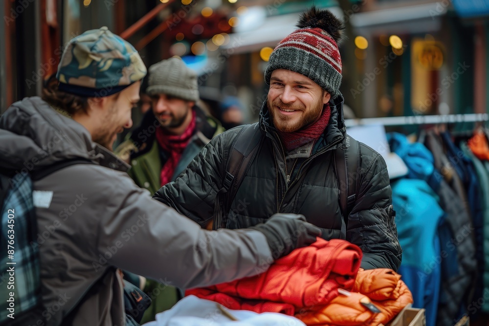 Friends Shopping For Winter Gear Friends Shopping For Winter Gear