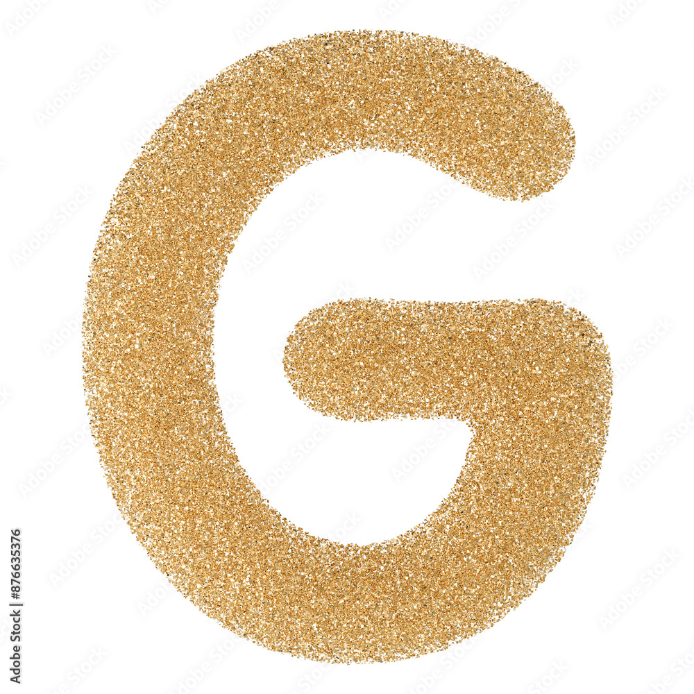 Gold Glitter Font Letter G uppercase Gold Glitter Font Letter G uppercase