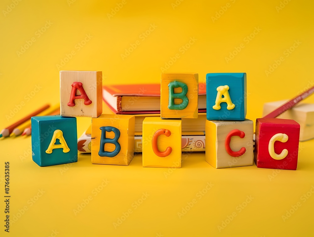 Colorful alphabet blocks Colorful alphabet blocks