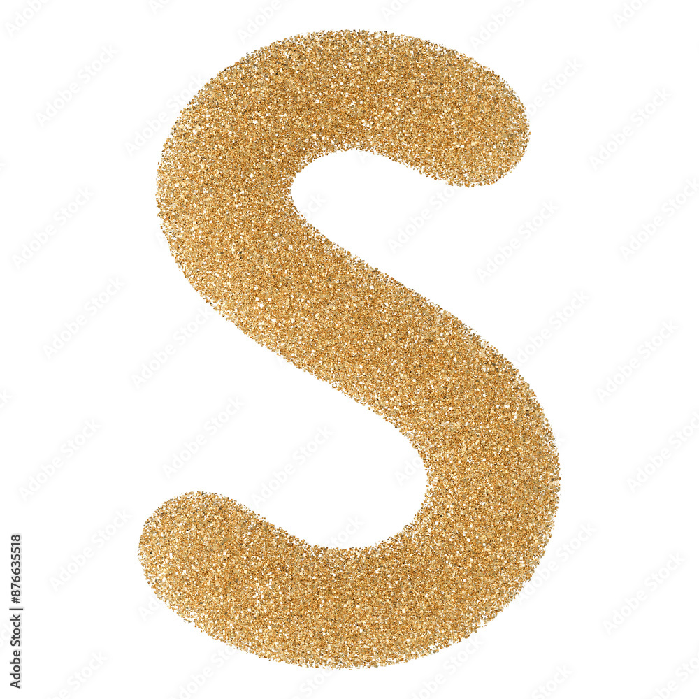 Gold Glitter Font Letter S uppercase Gold Glitter Font Letter S uppercase