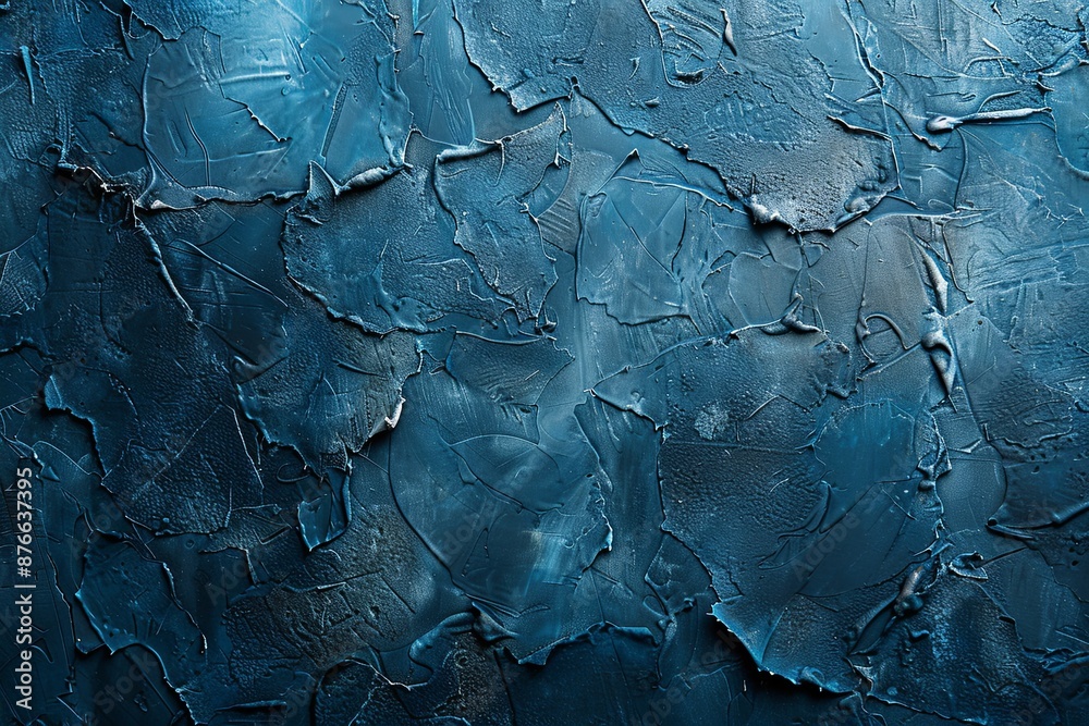 Fototapeta premium Blue textured concrete background created with Generative AI