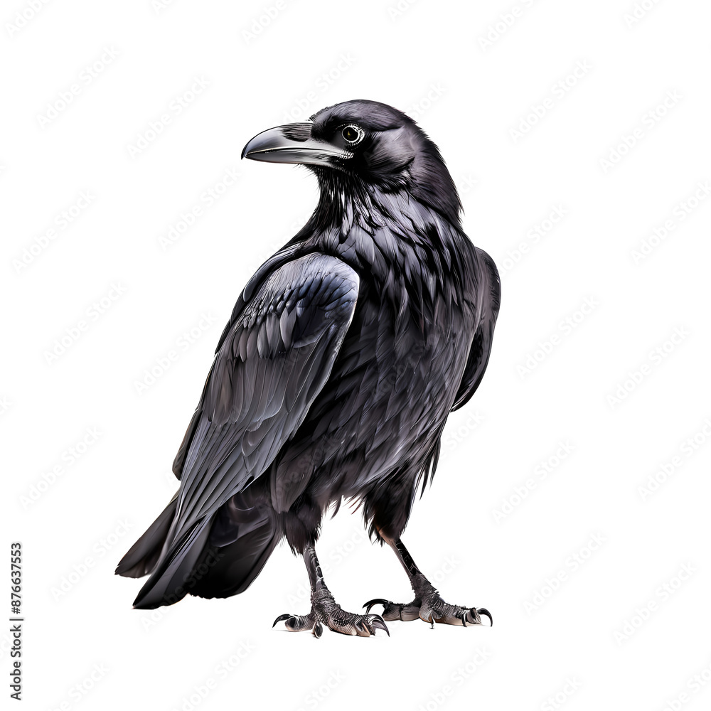 Fototapeta premium Common crow png, Ai generated