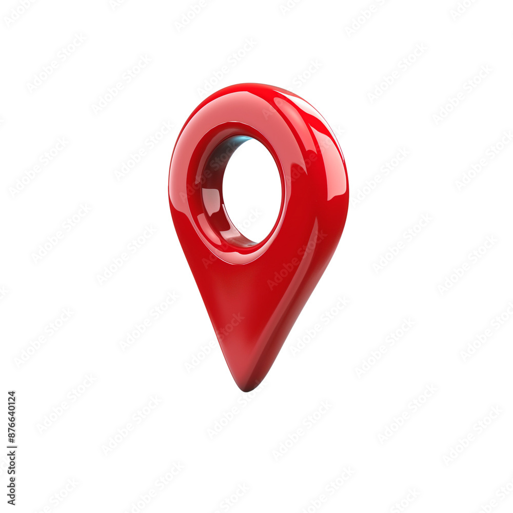 3d red location pin icon isolated on transparent background 3d red location pin icon isolated on transparent background