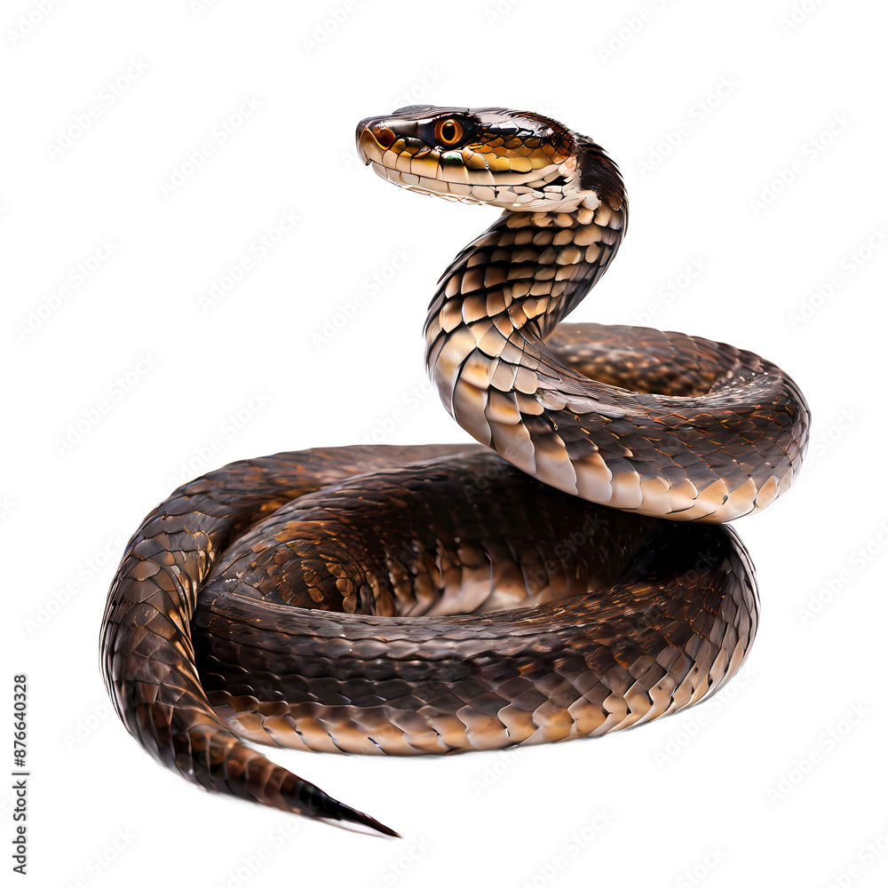 Obraz premium Water moccasin PNG, AI Generated