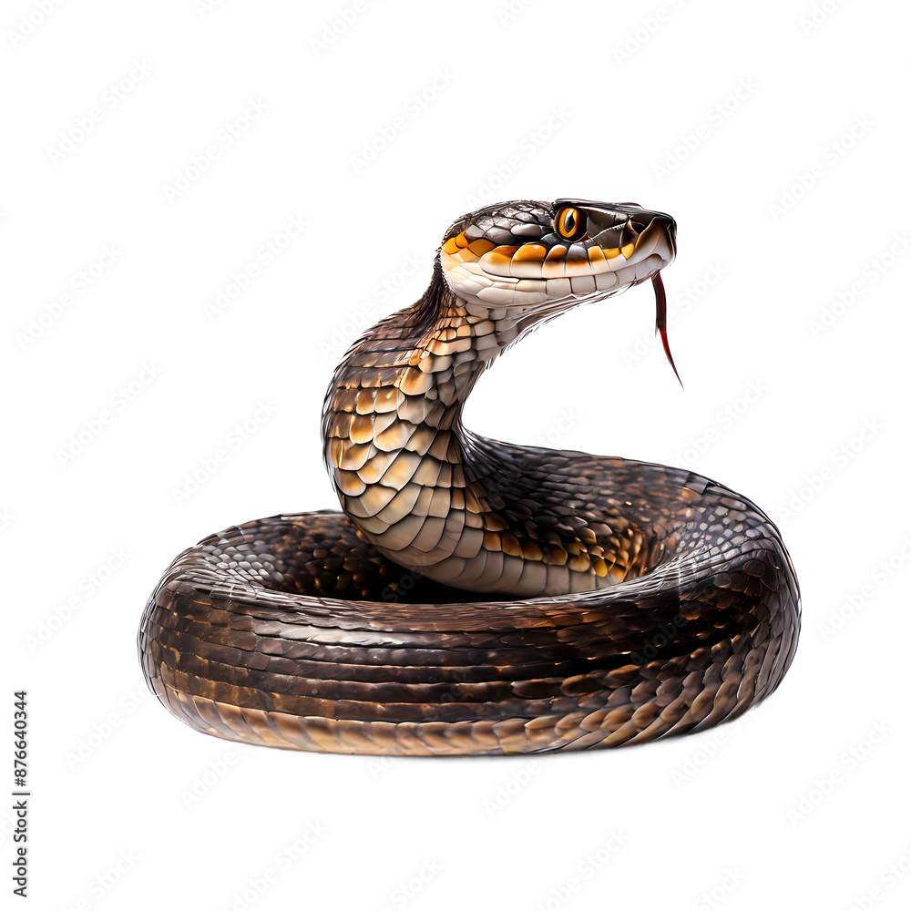 Water moccasin PNG, AI Generated