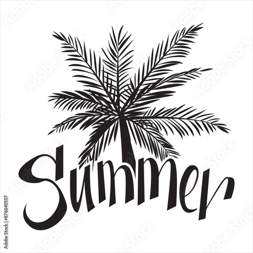 Summer typography t-shirt design, Hand drawn lettering phrase, Greeting cards, templates, mugs, templates, posters, stickers, eps 10. Vector illustration