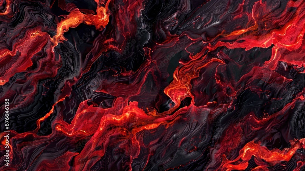 Abstract Red and Black Swirling Art Abstract Red and Black Swirling Art