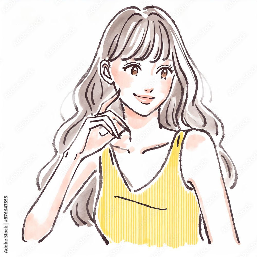 女性・女の子のイラスト素材 女性・女の子のイラスト素材