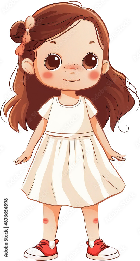 Cute baby girl isolated on transparent background. PNG Cute baby girl isolated on transparent background. PNG