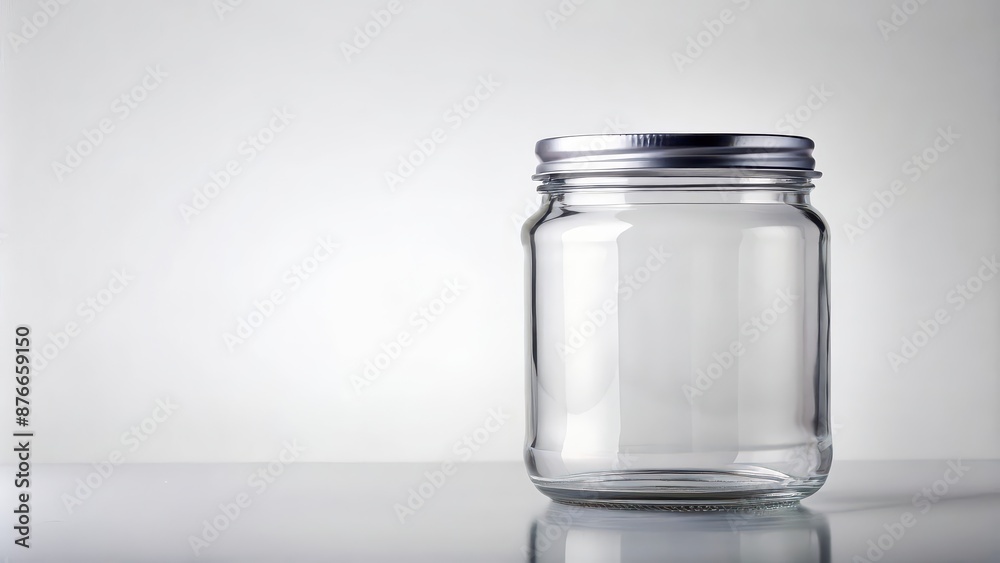 Empty glass jar on white background , clear, container,empty, isolated, glassware, object, storage, lid, preserve Empty glass jar on white background , clear, container,empty, isolated, glassware, object, storage, lid, preserve