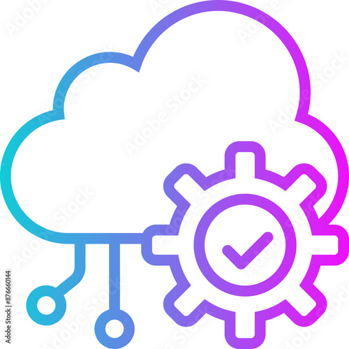 Api Gradient Icon Vector
