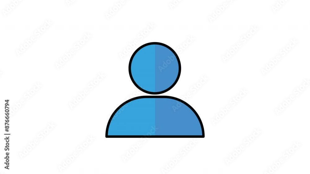 User animated icon in filled line style with alpha channel. Perfect for project and presentations User animated icon in filled line style with alpha channel. Perfect for project and presentations