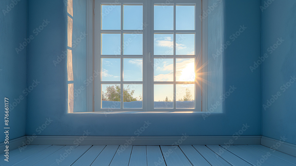 Fototapeta premium 窓の外が青空