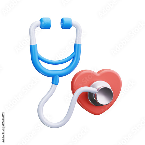 health 3d render icon