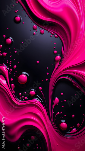 AI generated image of a background with colorful acrylic paints