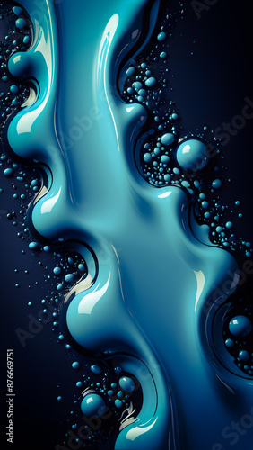Ai generated image of liquid texture