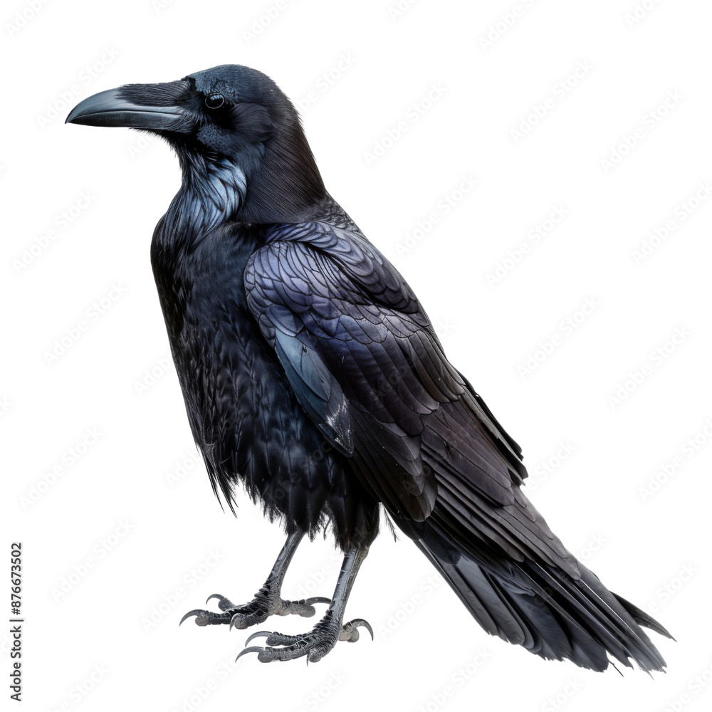 Raven isolated on transparent or white background Raven isolated on transparent or white background