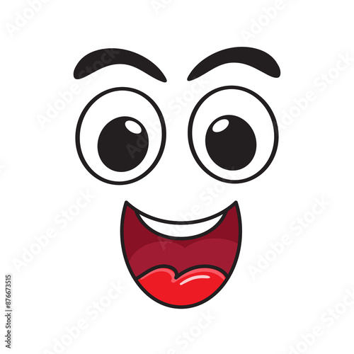 Wallpaper Mural cartoon eyes flat  Torontodigital.ca