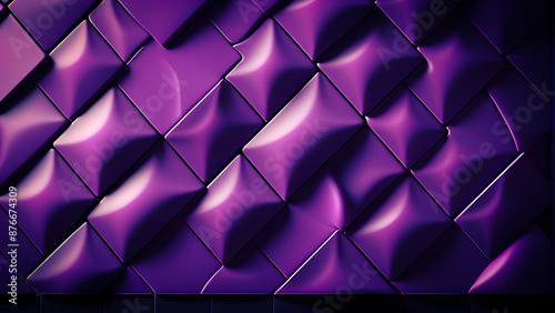 AI generated image of abstract 3d background with creative shapes