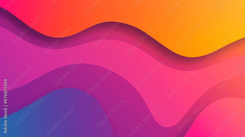 Fototapeta premium Abstract Colorful Wavy Background