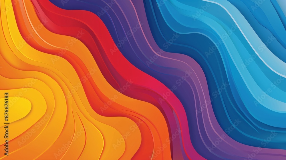 Abstract Colorful Wavy Pattern Background Abstract Colorful Wavy Pattern Background