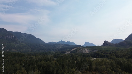 Flying over North-West forest