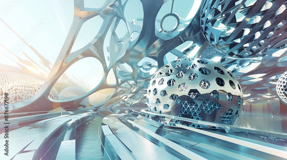 a digital illustration showcasing the transformative power of 3D ...
