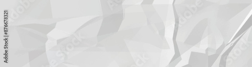White crumpled Paper texture background. Clean empty white wrinkled paper background. Vector illustration.