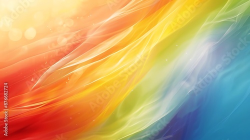 Bright and smooth rainbow background