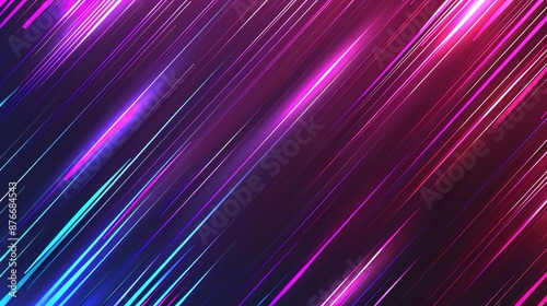 Abstract Neon Lines Design